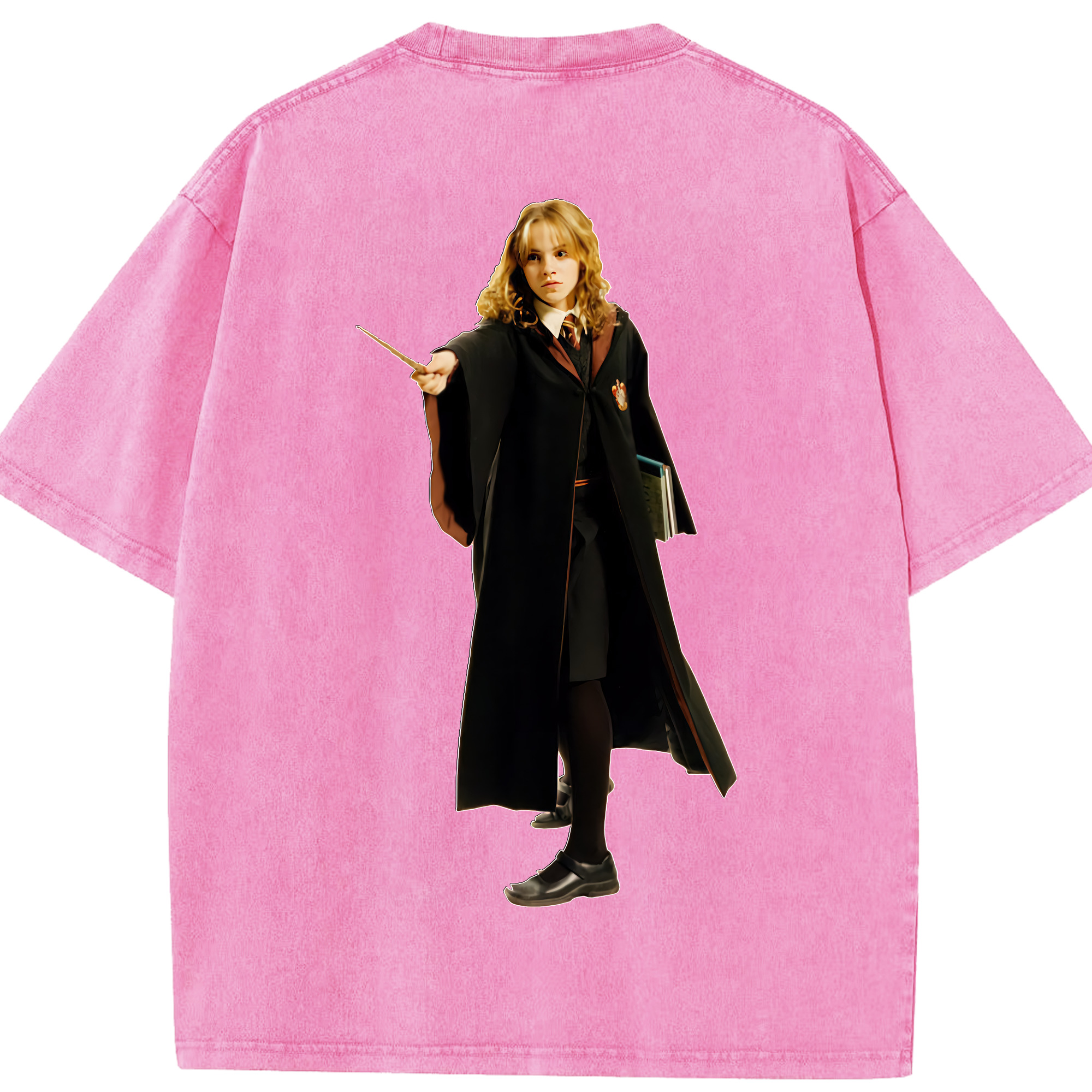 （画像用） Harry Potter ハリー・ポッターシリーズ 綿100% ヴィンテージ風 半袖Tシャツ（背面プリント）